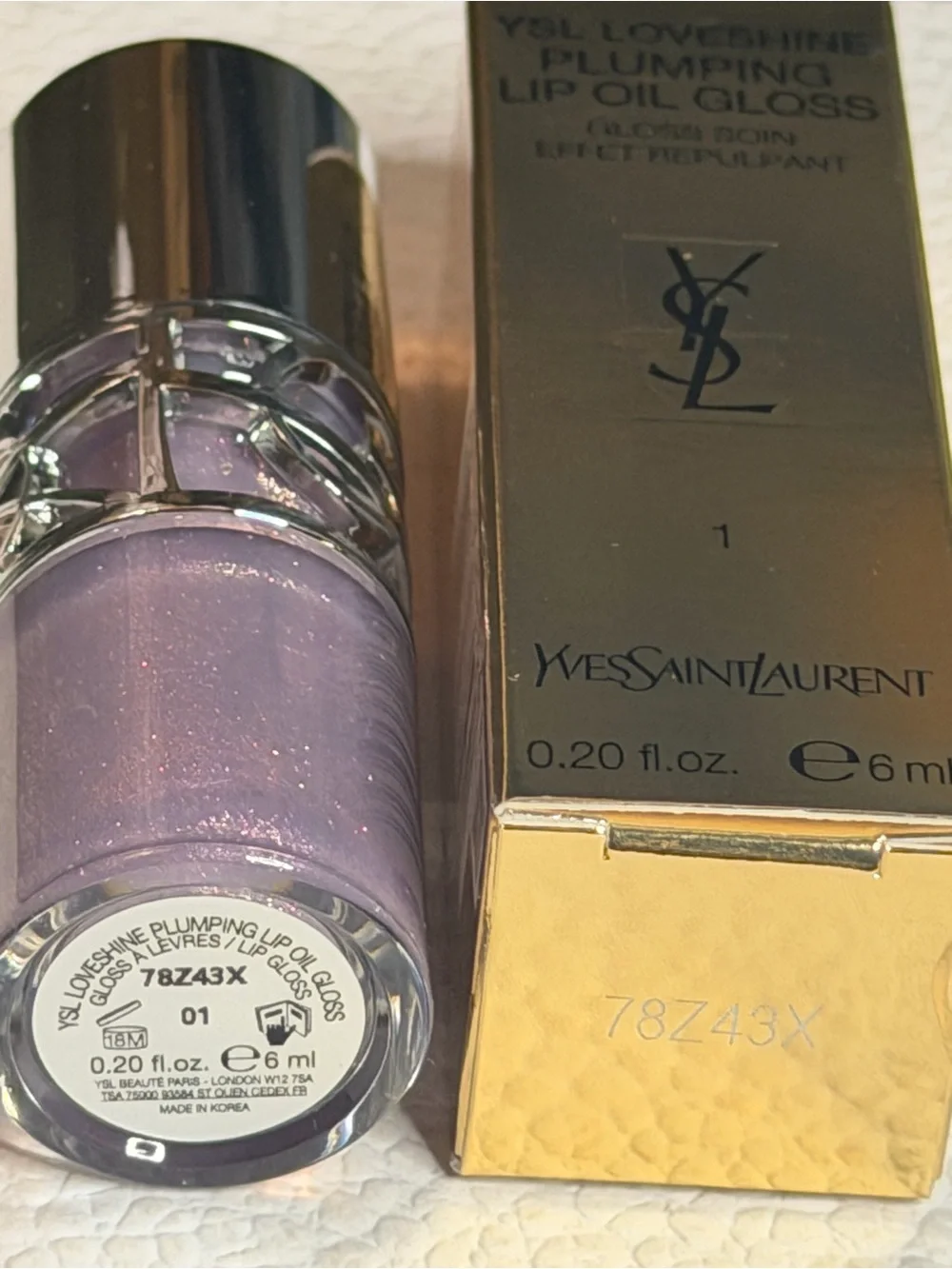Yves Saint Laurent LOVESHINE Plumping Lip Oil Gloss - 1- Thunder Stealer